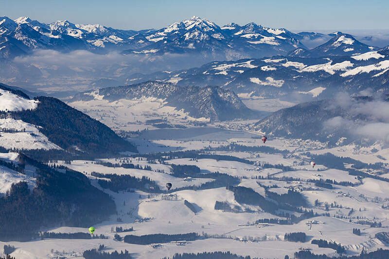 Kaiserwinkl Urlaub Landschaft Kössen Walchsee Winter