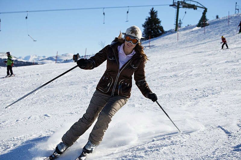 Skifahren Winter Koessen