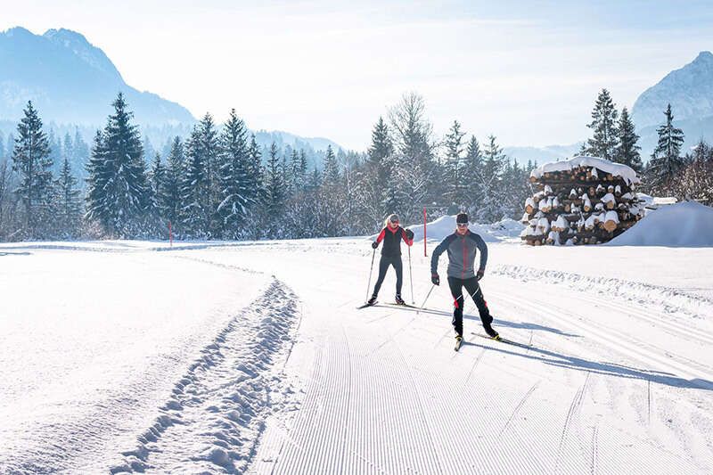  Walchsee Winterlandschaft Langlaufen